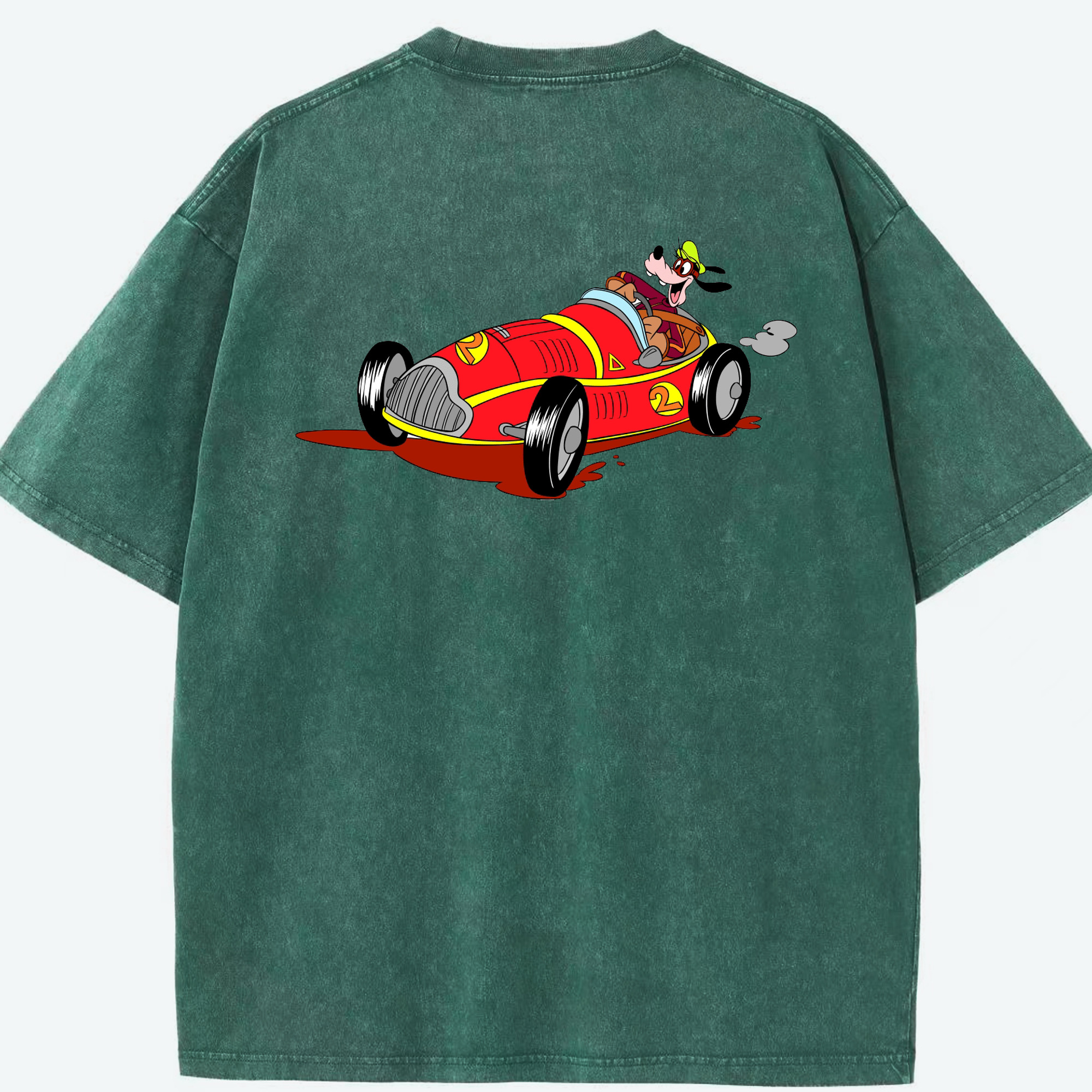 （画像用） ミッキーマウス Mickey Mouse 綿100% ヴィンテージ風 半袖Tシャツ（背面プリント）